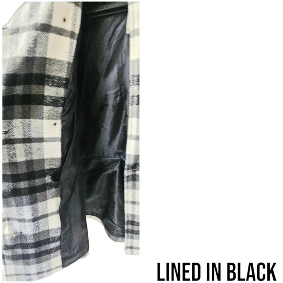 AEROPOSTALE Women's Warm Plaid Winter Peacoat Size Small - Picture 5 of 16